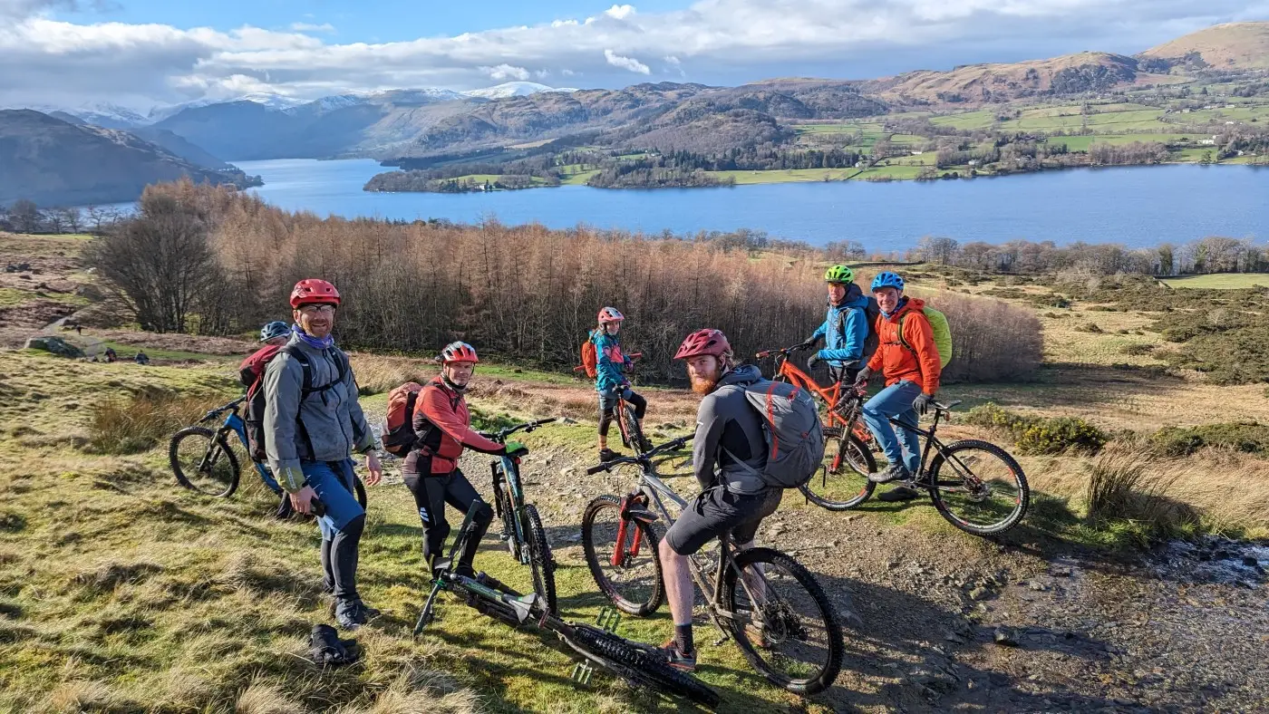 Ullswater Lake. British Mountain Bike Leadership Award Level 2